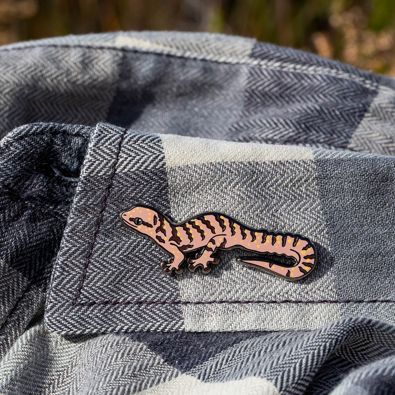 Courtney Hundermark - Gravel Pygmy Gecko enamel pin